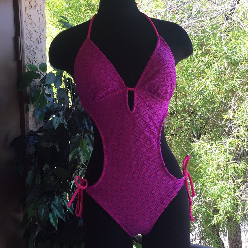 Joe Boxer One Piece Side Cut Out Swimsuit